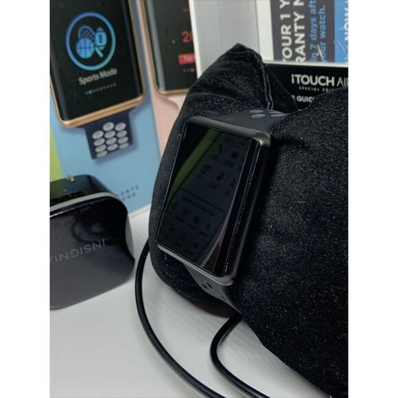 ITouch Special Edition Unisex Air Black Silicone Touchscreen Smart Watch QU33 - Picture 3 of 12